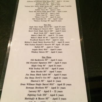 Bourbon & Burger - Bourbon list - Burgers Near Me - Batavia, New York