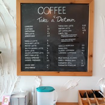 Detour Doughnuts And Coffee - Selection on their menu - Donuts Near Me - Frisco, Texas