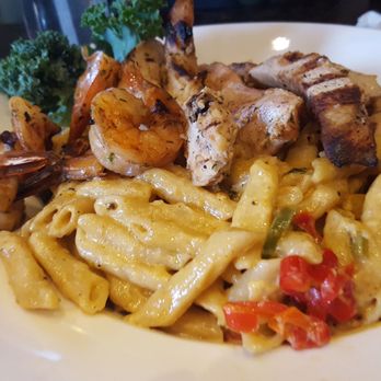 Footprints Cafe - Chicken and shrimp rasta pasta - Caribbean Near Me - Brooklyn, New York