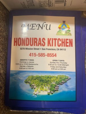 Honduras Kitchen 5278 Mission St San Francisco Ca Mapquest