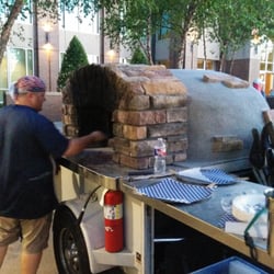 Fire In the Hole Wood-Fired Pizza - The oven.
