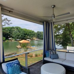 Midas Fabric & Blinds - Outdoor drapery panels make a space feel more inviting. They can also provide some privacy from neighbors