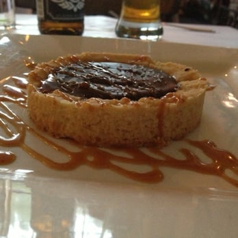 Black Cat Bistro - Salted caramel and fudge tart - New American Near Me - Cambria, California