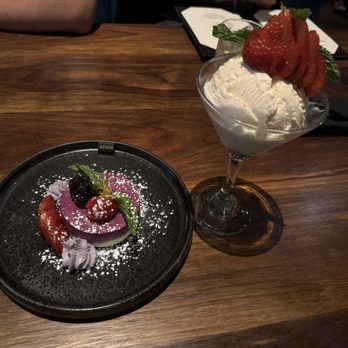 Azabu - Ube cheesecake and peaches and cream martini - Japanese Near Me - Whittier, California Azabu - Ube cheesecake and peaches and cream martini - Japanese Near Me - Whittier, California