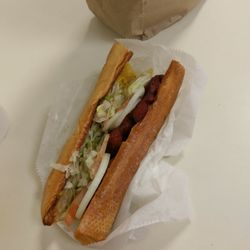TNT Express - Smoke sausage poboy
