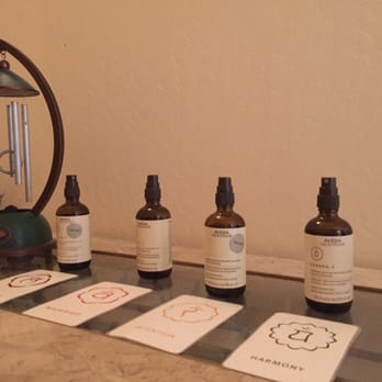 Distinctive Salon - Pick three of your favorite scent from their choice for your massage.  I liked harmony. - Hair Extensions Near Me - Mesa, Arizona