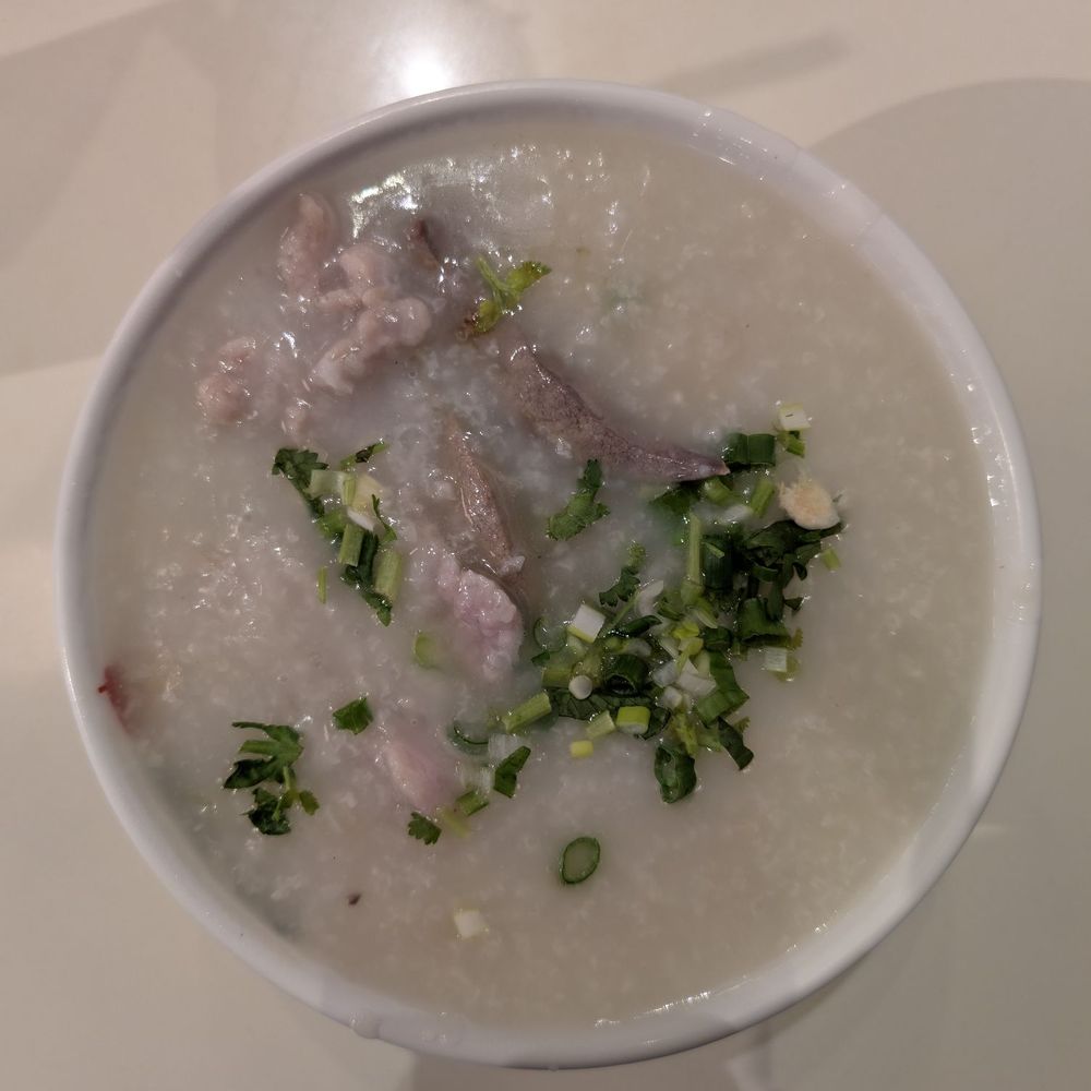 Millstone Rice Rolls - Sliced pork, pork kidney and liver congee. - Cantonese Near Me - Richmond Hill, Ontario Millstone Rice Rolls - Sliced pork, pork kidney and liver congee. - Cantonese Near Me - Richmond Hill, Ontario