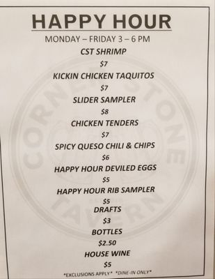 Menu photo 6 Corner Stone Tavern Lemont, IL