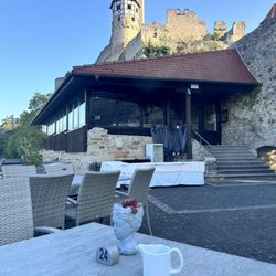 Hotel Burg Hornberg - Coffee on the outdoor patio