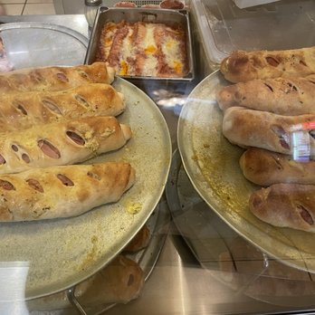 Dominic's Pizza - a variety of pizzas on display - Pizza Near Me - Whitney Point, New York