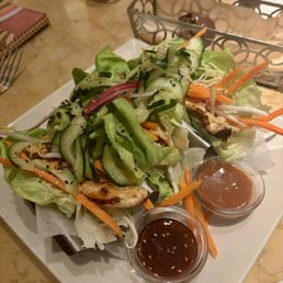 Asian Chicken Lettuce Wrap Tacos