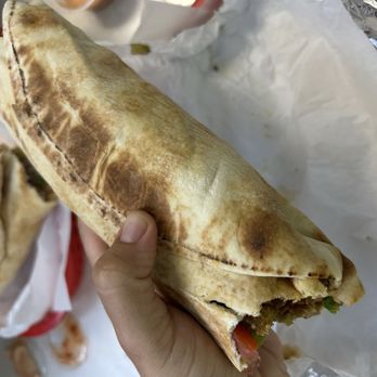 Two Brothers Halal Market - Felafel sandwich is big. - International Grocery Near Me - Houston, Texas