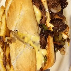 Beer Cheese Philly with fries
