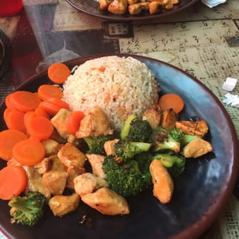 Hasaki Grill - My teriyaki chicken and broccoli and my uncle's chicken and mushrooms, looks great! - Sushi Bars Near Me - Charlotte, North Carolina Hasaki Grill - My teriyaki chicken and broccoli and my uncle's chicken and mushrooms, looks great! - Sushi Bars Near Me - Charlotte, North Carolina