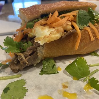Om Nom Cafe - Bulgogi Bahn Mi w/ egg - Vietnamese Near Me - Richmond, Texas