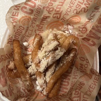 Wing Zone - 9 Funnel Cake Fries for $7 ...we didn't order toddler size meals! - Chicken Wings Near Me - Alexandria, Virginia