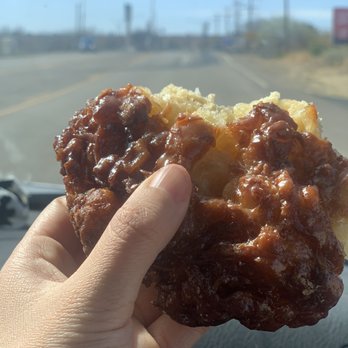 Benson Donuts - Half of the apple fritter. The rest was eaten too quickly. - Donuts Near Me - Benson, Arizona