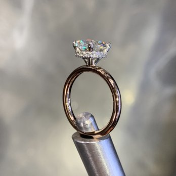 Diamond Center - Custom made in any color metal or center stone shape! - Jewelry Near Me - Los Angeles, California Diamond Center - Custom made in any color metal or center stone shape! - Jewelry Near Me - Los Angeles, California