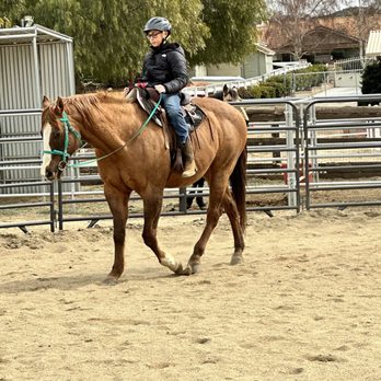 Red Velvet Ranch - Love to watch our students improve every week. - Horseback Riding Near Me - Acton, California Red Velvet Ranch - Love to watch our students improve every week. - Horseback Riding Near Me - Acton, California