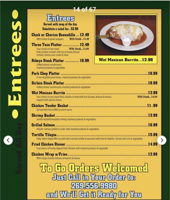 Menu photo 3 Joe's Cafe St. Joseph, MI