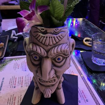 Suffering Bastard Tiki - Vic's Suffering Bastard (limit 2). You must put a card on file to order this drink, but don't forget your card!! - Tiki Bars Near Me - Sanford, Florida Suffering Bastard Tiki - Vic's Suffering Bastard (limit 2). You must put a card on file to order this drink, but don't forget your card!! - Tiki Bars Near Me - Sanford, Florida