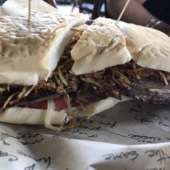 Sergio's Restaurant - Pan con Bistec! A Sergio's staple - Cuban Near Me - Miami, Florida Sergio's Restaurant - Pan con Bistec! A Sergio's staple - Cuban Near Me - Miami, Florida
