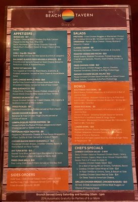 Menu photo 2 The OV Beach Tavern Norfolk, VA Menu photo 2 The OV Beach Tavern Norfolk, VA