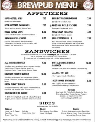 Menu photo 6 Braselton Brewing Braselton, GA Menu photo 6 Braselton Brewing Braselton, GA