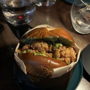 Double Chicken Please - Chicken Hot Honey Sandwich - Cocktail Bars Near Me - New York, New York Double Chicken Please - Chicken Hot Honey Sandwich - Cocktail Bars Near Me - New York, New York