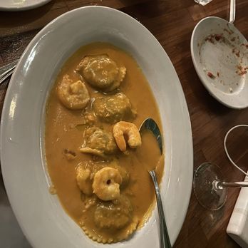 Wine Garden - Lobster ravioli and prawns delicious sauce - Wine Bars Near Me - Fort Lauderdale, Florida