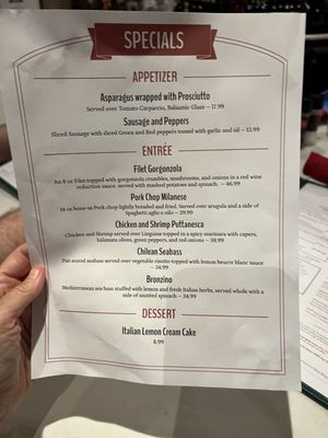 Menu photo 8 Gregorio's Trattoria Potomac, MD