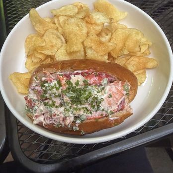 Fingers Crossed - Lobster Roll w/ potato chips 100/10 - Bars Near Me - Northport, Michigan