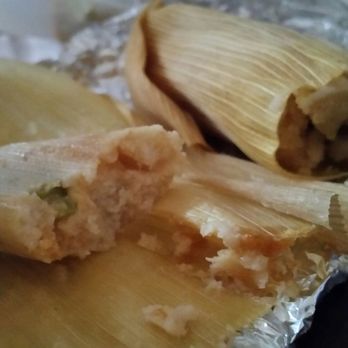 Sweet Temptations Bake Shop - Deliiiiicious Tamales! Rajas Tamal(vegetarian) and Chicken Tamal in Green Salsa - Bakeries Near Me - Evanston, Illinois