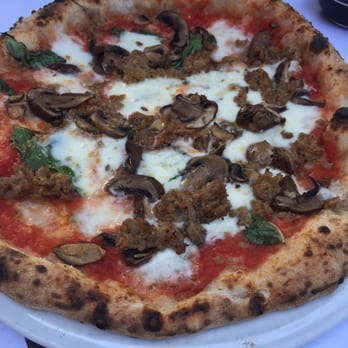 Spacca Napoli - Mushroom and sausage pizza - Pizza Near Me - Chicago, Illinois