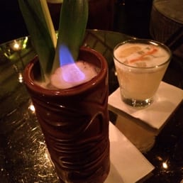 Flaming drinks=lots of alcohol and even more fun