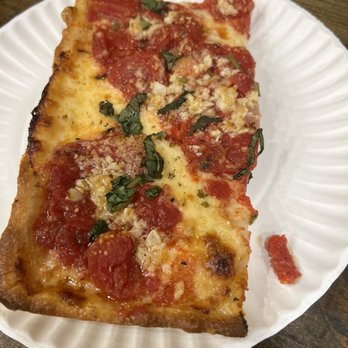 Greenpoint Original Italian Pizza - The Grandma Pizza Slice - Pizza Near Me - Brooklyn, New York Greenpoint Original Italian Pizza - The Grandma Pizza Slice - Pizza Near Me - Brooklyn, New York
