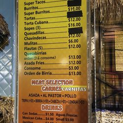 La Fondita - Menu 12/25