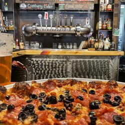 Bandon Brewing Company - Pepperoni/black olive pizza--yum!