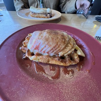 Off the Waffle - Cheese and Apple Waffle - Desserts Near Me - Eugene, Oregon