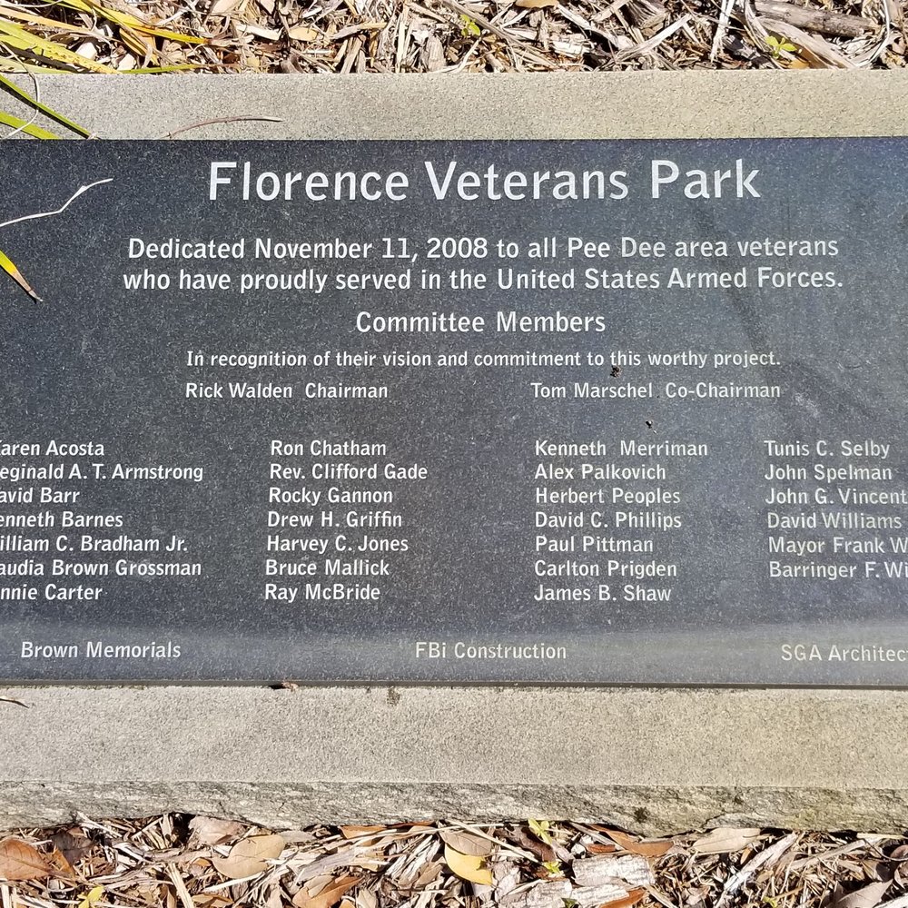 Florence Veteran's Park - Parks Near Me - Florence, South Carolina Florence Veteran's Park - Parks Near Me - Florence, South Carolina