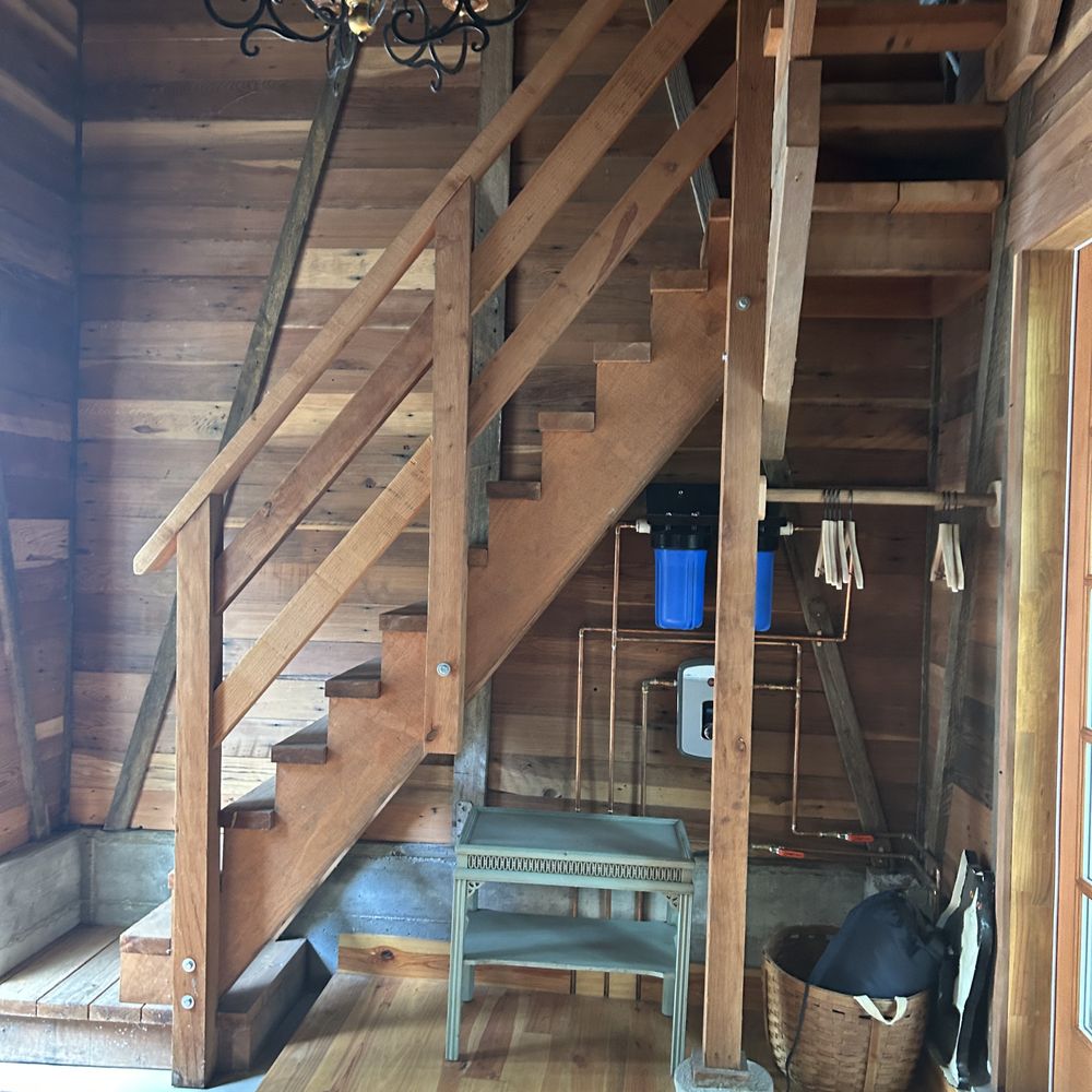 Home Hard Builder - Stairs to addition of second story in outbuilding. - General Contractors Near Me