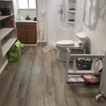 Schmidt's Flooring - a bathroom being remodeled - Flooring Near Me - Rancho Cucamonga, California Schmidt's Flooring - a bathroom being remodeled - Flooring Near Me - Rancho Cucamonga, California