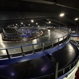 Track from upstairs viewing
