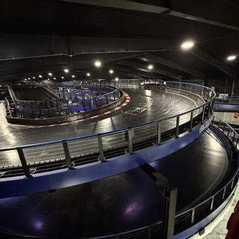 Supercharged Entertainment - Track from upstairs viewing - Go Karts Near Me - Edison, New Jersey