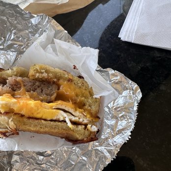 Get Hooked, A Coffee & Bagel Company - Dry, basically not very well baked flat bagel - Coffee & Tea Near Me - Simi Valley, California