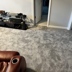 Coweta Flooring - New carpet one of the bedrooms Smoke Rocky II