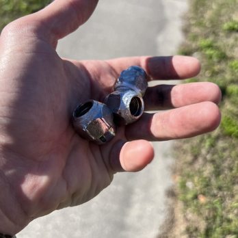 Express Oil Change & Tire Engineers - The lug nuts I found along the road and in the parking lot I was fortunate to be pulling into when the tire came off. - Tires Near Me - Oldsmar, Florida Express Oil Change & Tire Engineers - The lug nuts I found along the road and in the parking lot I was fortunate to be pulling into when the tire came off. - Tires Near Me - Oldsmar, Florida