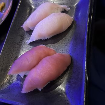 Blue Wasabi Sushi and Martini Bar - Tuna Nigiri + Yellowtail Nigiri - Sushi Bars Near Me - Gilbert, Arizona Blue Wasabi Sushi and Martini Bar - Tuna Nigiri + Yellowtail Nigiri - Sushi Bars Near Me - Gilbert, Arizona