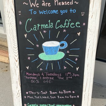 Carmela Coffee - Stuart - Specials Menu - Coffee & Tea Near Me - Stuart, Florida