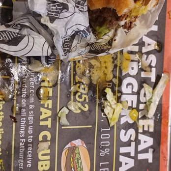 Fatburger & Buffalo's Express - Couldn't finish the Double. Delicious burger. Meat seasoned well, cheese was good. Veggies fresh. Highly recommend. - Burgers Near Me - Arlington, Texas